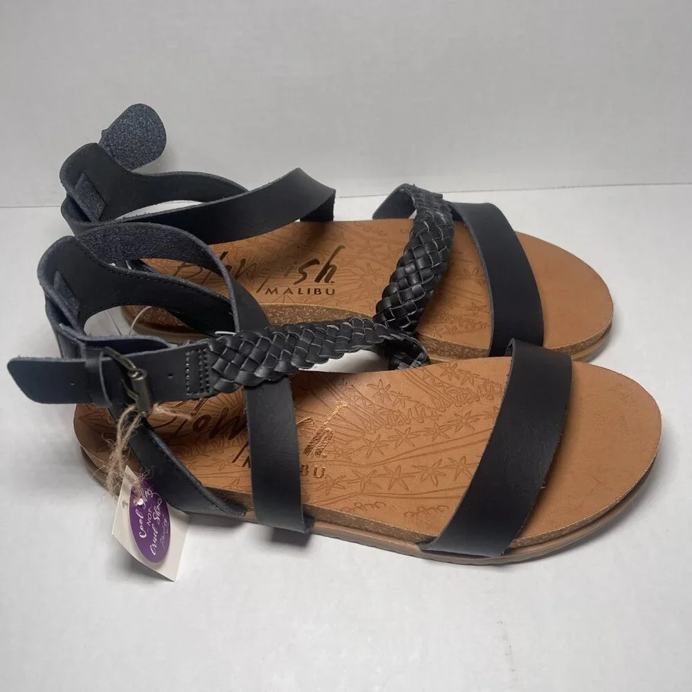 Blowfish Black and Brown Sandals - Picture 7 of 10
